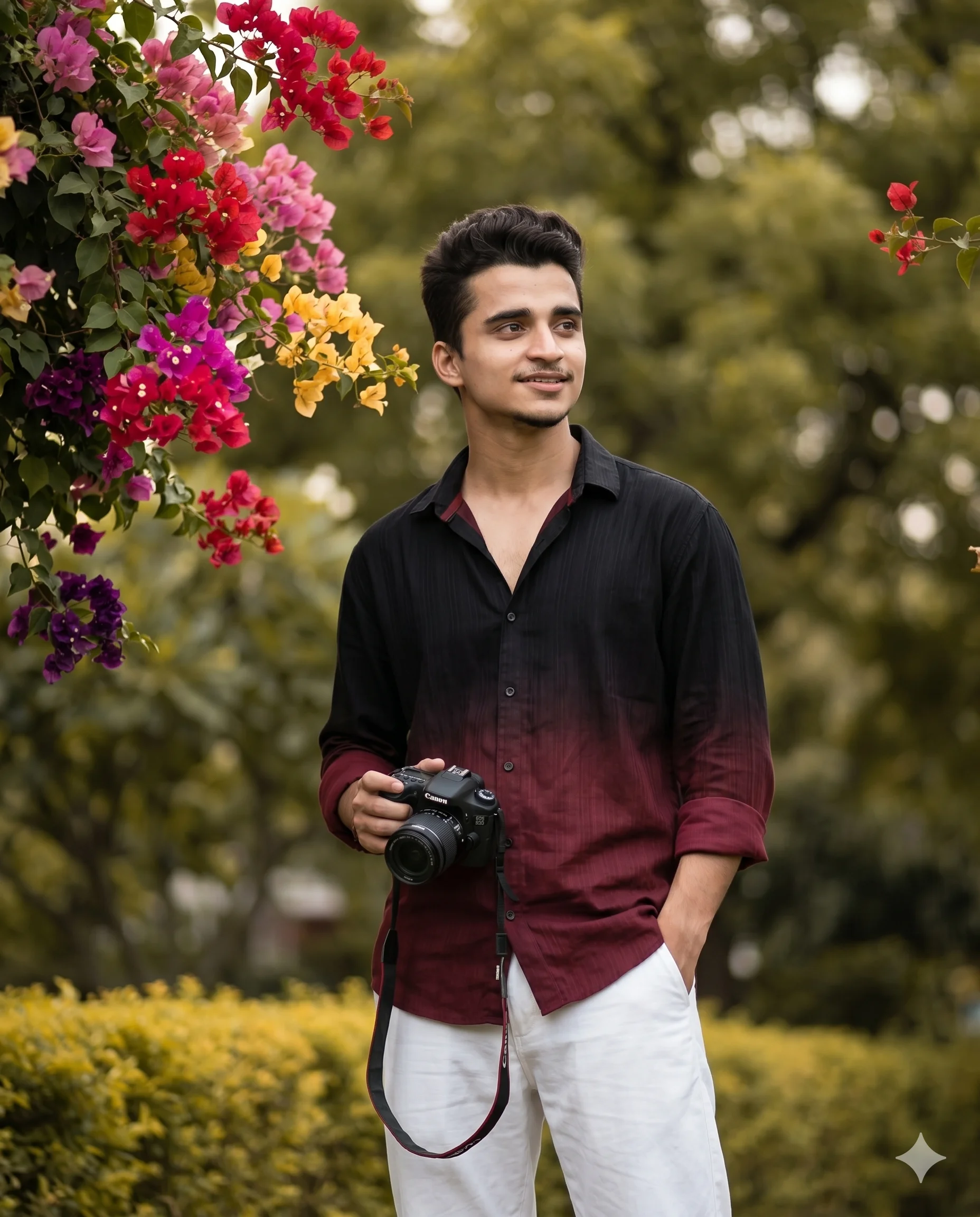 Lush Legacy: The Ultra-HD Candid Garden Portrait