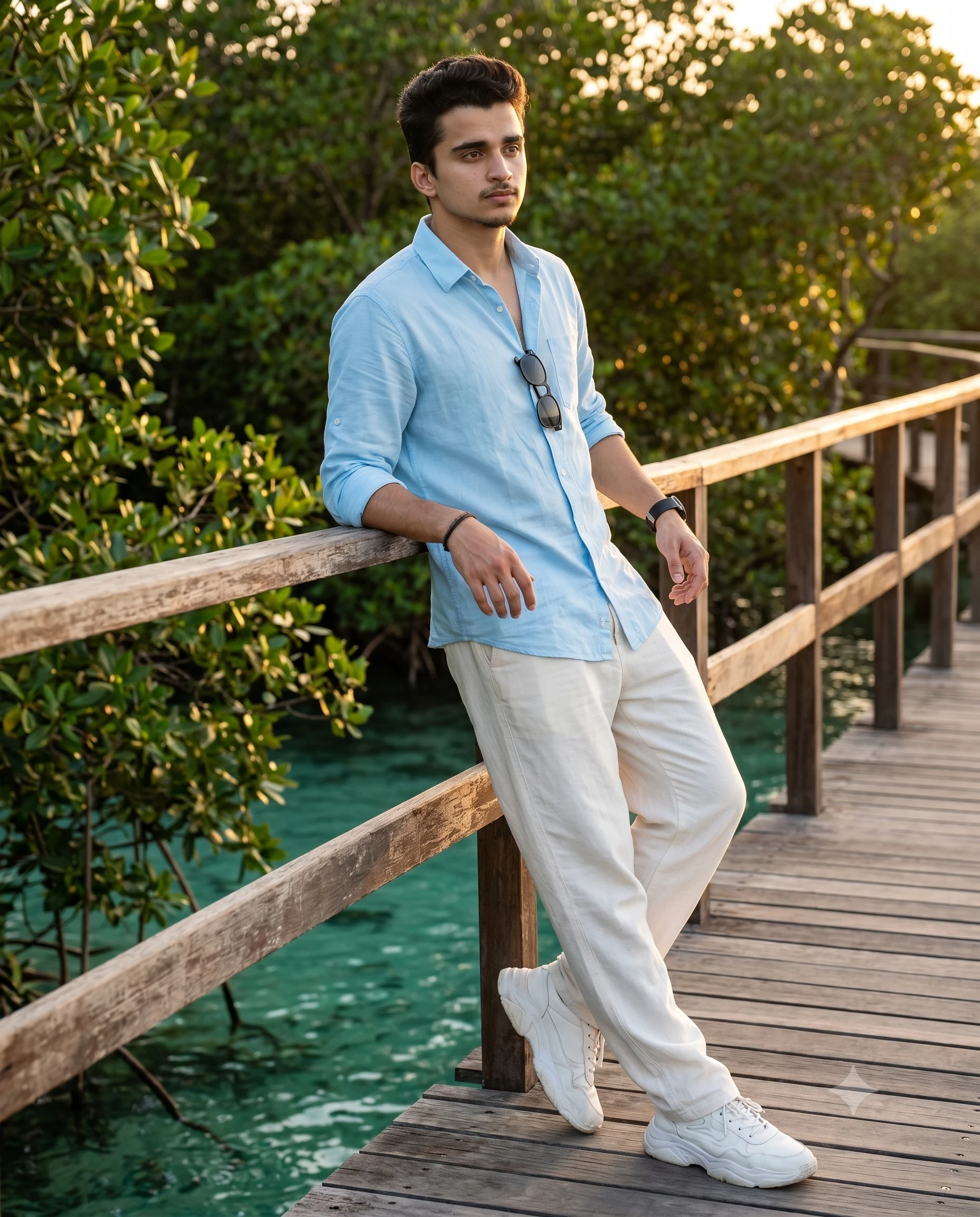 Golden Hour Boardwalk Gemini AI Prompt | AIBananaPrompts